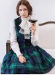 Retro Lapel Classic Lolita Vest And Skirt Set