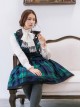 Retro Lapel Classic Lolita Vest And Skirt Set