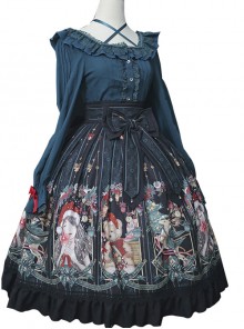 Alice's Christmas Series SK Classic Lolita Black Skirt