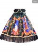 Time Machine Heart Series Printing Retro Classic Lolita Skirt