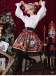 Time Machine Heart Series Printing Retro Classic Lolita Skirt