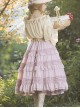 Heidi Series Pure Color Ruffle Cotton Classic Lolita Skirt