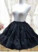 White Or Black Glass Yarn Bubble Skirt Lolita Short Petticoat