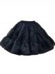 White Or Black Glass Yarn Bubble Skirt Lolita Short Petticoat