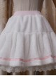 White Plush Cotton Lace Sweet Lolita Culottes