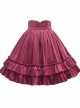 Multicolor Velvet Elegant Classic Lolita Thickening Short Style Skirt