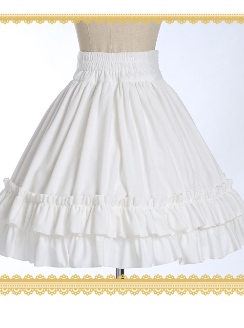 Multicolor Velvet Elegant Classic Lolita Thickening Short Style Skirt