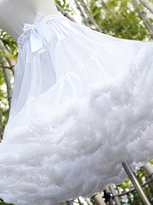 Super Fluffy Violence White Soft Sweet Lolita Cotton Candy Petticoat