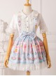 Blueberry Berry Series Bowknot Daily Suspenders Sweet Lolita Skirt