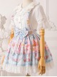 Blueberry Berry Series Bowknot Daily Suspenders Sweet Lolita Skirt