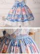 Blueberry Berry Series Bowknot Daily Suspenders Sweet Lolita Skirt