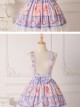 Blueberry Berry Series Bowknot Daily Suspenders Sweet Lolita Skirt