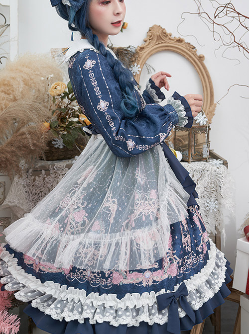Full-blown Flowers Series Sweet Lolita Cover Skirt