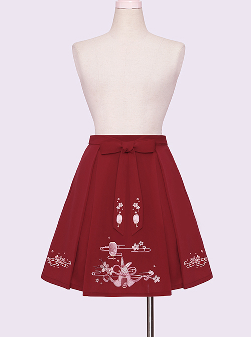 Sakura Rabbit Series Embroidery Sweet Lolita Skirt