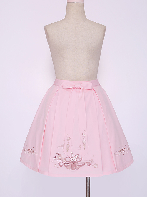 Sakura Rabbit Series Embroidery Sweet Lolita Skirt