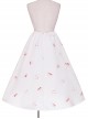 Mushroom Rabbit Series Printing Sweet Lolita Apricot Long Skirt