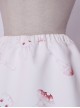 Mushroom Rabbit Series Printing Sweet Lolita Apricot Long Skirt