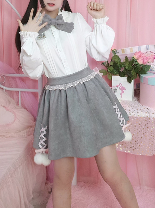 British Shorthair Series Cute Cat Tail Sweet Lolita Skirt