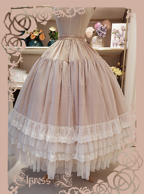 Elegant Adjustable Length Classic Lolita Long Style Petticoat