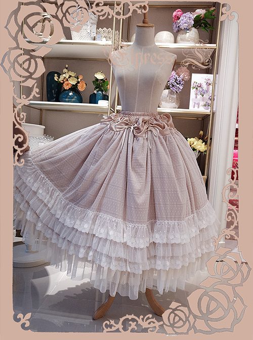Elegant Adjustable Length Classic Lolita Long Style Petticoat