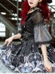 Rose Maiden Series SK Black Sweet Lolita Skirt Set