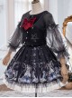 Rose Maiden Series SK Black Sweet Lolita Skirt Set