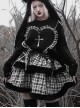 Christmas Sacrificial Night Series Gothic Snowflake Plaid Cake Skirt