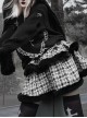 Christmas Sacrificial Night Series Gothic Snowflake Plaid Cake Skirt