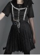 Darkness Feast Series Black Rose Jacquard Gothic High Waist Skirt