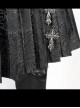 Darkness Feast Series Black Rose Jacquard Gothic High Waist Skirt