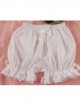 Cotton Pure White Lace Lolita Opaque Bloomers