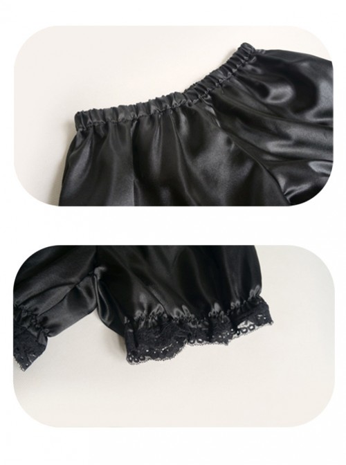 All-match Lovely Girl Black Lace Lolita Bloomers