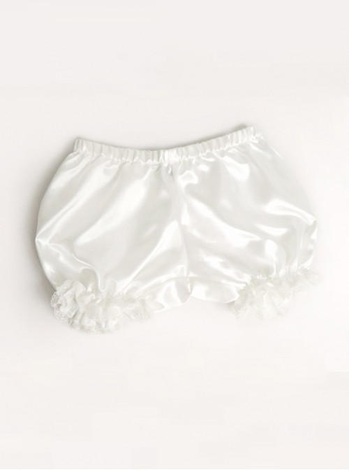 All-match Lovely Girl White Lace Lolita Bloomers