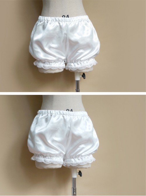 All-match Lovely Girl White Lace Lolita Bloomers