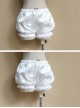 All-match Lovely Girl White Lace Lolita Bloomers