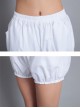 Concise Pure Cotton White Lolita Bloomers