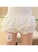 White Lovely Bowknot Lolita Pumpkin Pants