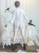 Love And Death Series Printing Rice Gray Lolita Bloomers