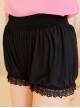 Black Lace Safety Trousers Prevent Wardrobe Malfunction Lolita Bloomers