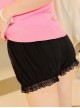 Black Lace Safety Trousers Prevent Wardrobe Malfunction Lolita Bloomers