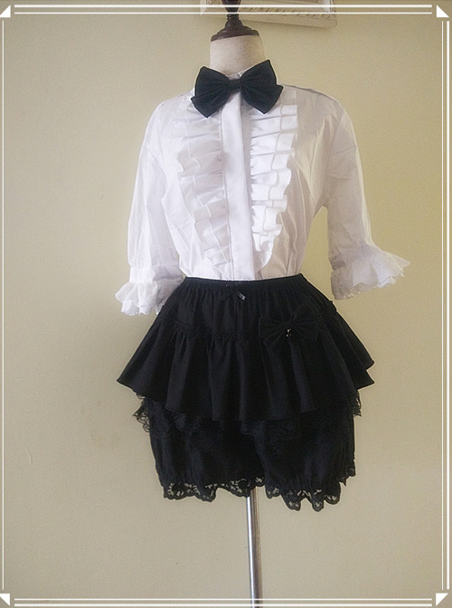 Pure Cotton And Linen Multilayer Sweet Lolita Bloomers