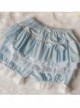 Pure Cotton And Linen Multilayer Sweet Lolita Bloomers