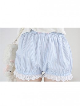 Cute Stripe Lace Sweet Lolita Bloomers