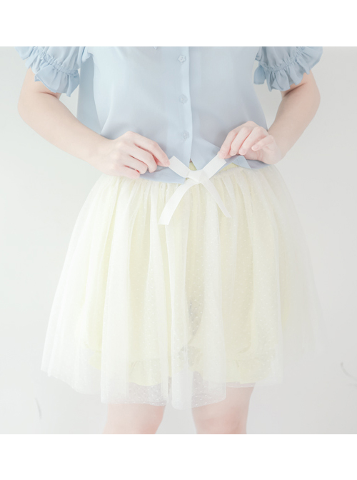 Multiple Colour Knit Net Yarn Sweet Lolita Bloomers