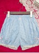 Cute Plaid Printing White Lace Sweet Lolita Short Bloomers