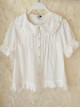 Chiffon Doll Collar Loose Classic Lolita Short Shirt