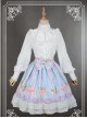 Neverland White High Collar Bowknot Lantern Sleeve Lolita Blouse