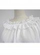 White Round Collar Agaric Laces Bottoming Shirt Lolita Blouse