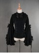 Gorgeous Flare Sleeve Black Bowknot Lolita Blouse