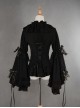 Gorgeous Flare Sleeve Black Bowknot Lolita Blouse